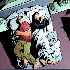 Superman und Batman: Deckenkampf im Bett (DC Comics)