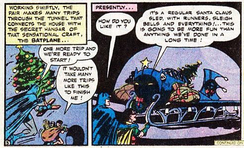 Batmans Weihnachtsschlitten