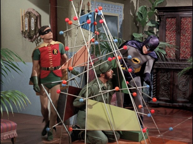 Batman und Robin lösen ein Rätsel