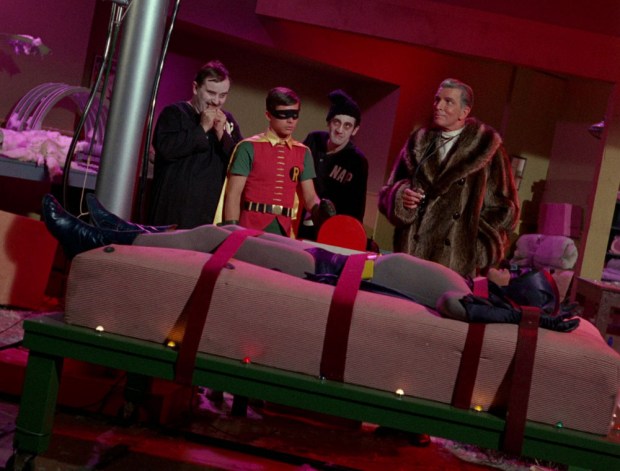 Batman auf der Matratze des Todes