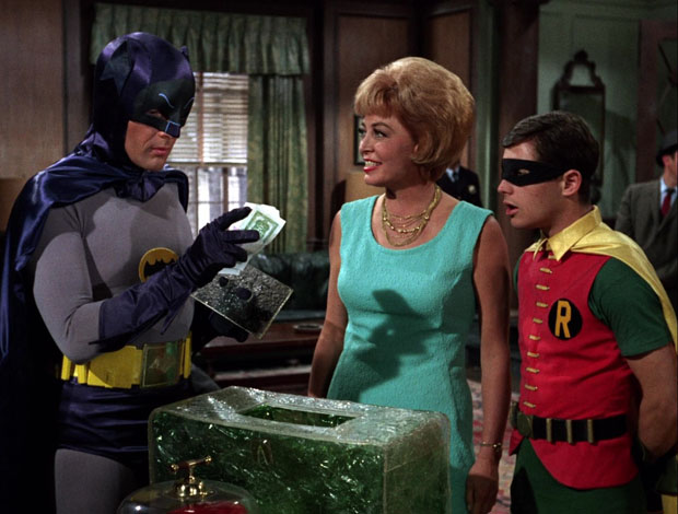 Batman, Robin und grünes Eis