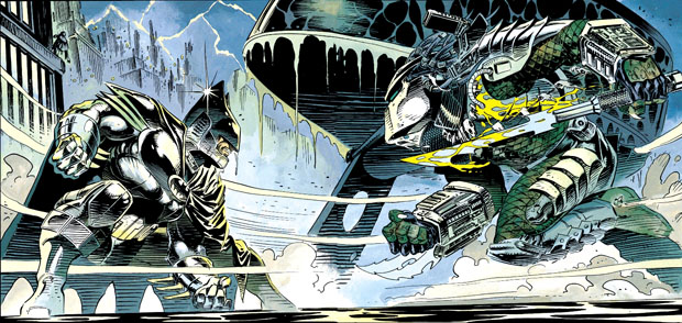 Batman im Finale gegen Predator. (DC Comics)