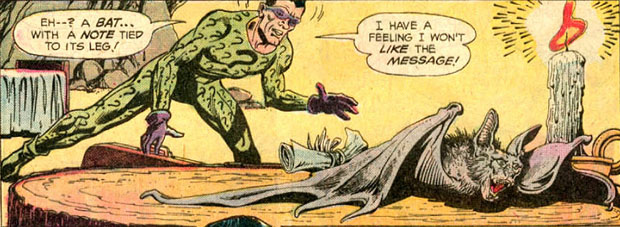 Batman mit Fledermaus