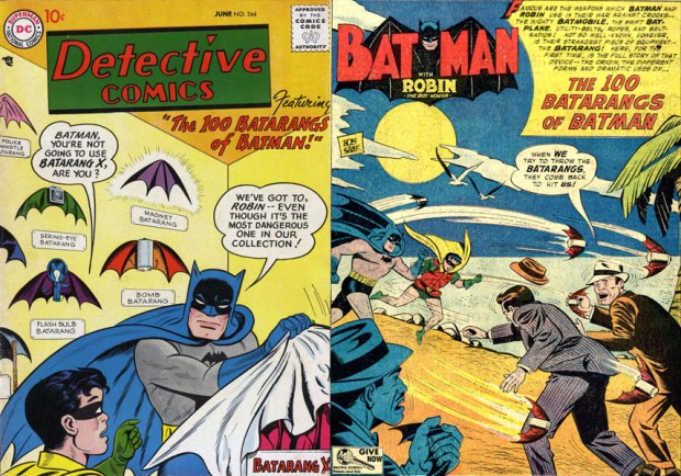 Batman, Robin, Batarangs