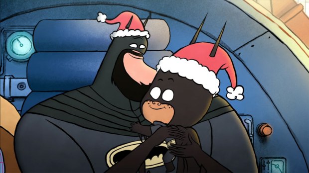 Merry Little Batman: Bruce Wayne und Damian (Bild: Amazon)